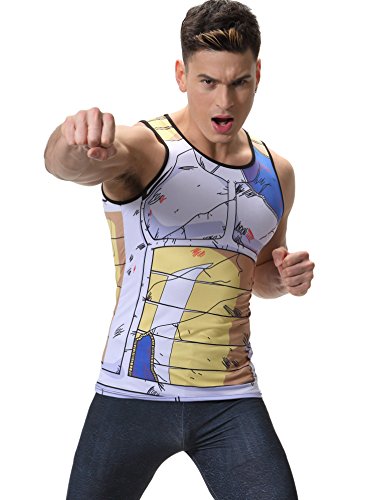 Cody Lundin Hombres Chaleco Mezcla impresión película Personaje Logo Camiseta Hombre Hombres sin Mangas t-Shrit (L, Color-b)