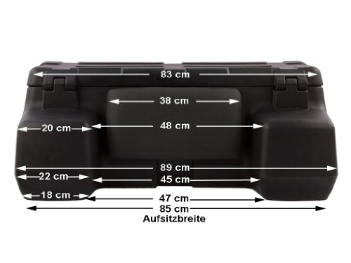 Cofre Portaequipajes para Quad (150 L) - Color : Negro