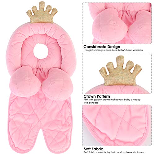 Cojín de Cochecito Suave para Bebés Recién Nacidos con Soporte para El Cuello Y La Cabeza Del Bebé