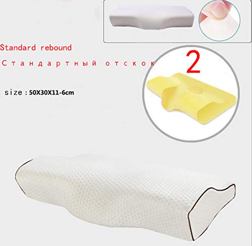 Cojín De Soporte Ergonómico con Forma De Alas De Mariposa Almohada para Dormir Espuma De Memoria Extensión De Pestañas Pestañas para Aliviar El Dolor,Breathablerebound