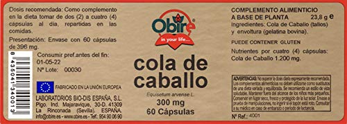 Cola de caballo 300 mg. 60 capsulas