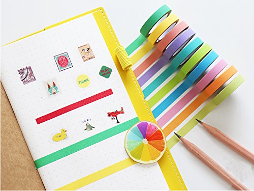 Colección de 40 rollos de cinta washi, cintas adhesivas decorativas para manualidades, para niños y para envolver regalos