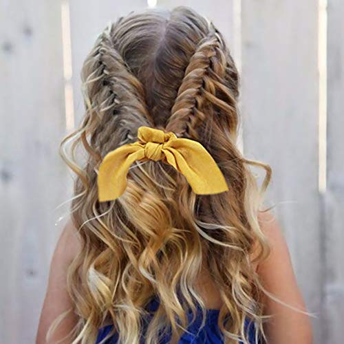 Coleteros para el pelo, de terciopelo, elásticos, suaves, de gasa, con lazo de flores vintage, para niñas y mujeres, con bolsa de almacenamiento