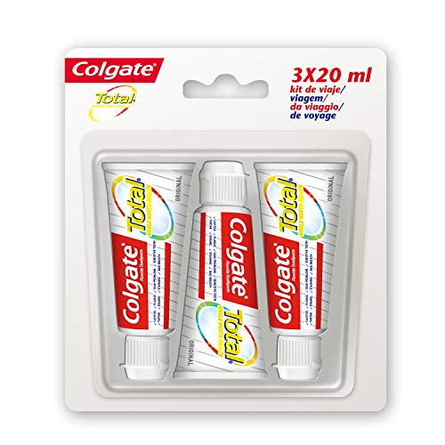 Colgate 265157 Total - Pasta de Dientes para Viajes - 3 x 19 ml