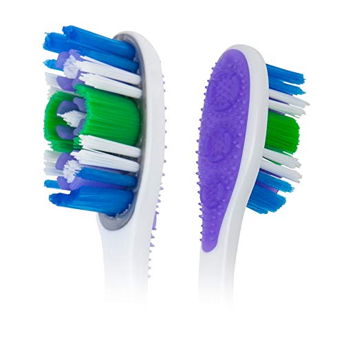Colgate 360° - Cepillo de dientes para limpieza de boca completa, paquete de 3