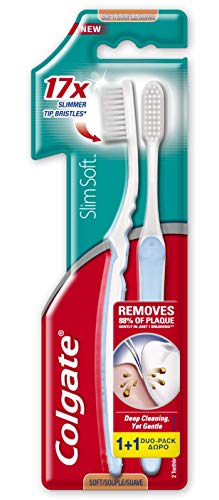 COLGATE cepillo dental slim soft blister 2 unidades