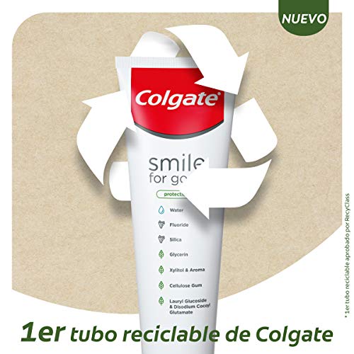Colgate Kit Eco-friendly con Pasta de Dientes Smile for Good (3 x 75 ml) y Cepillo Bambú Carbón (1 unidad)