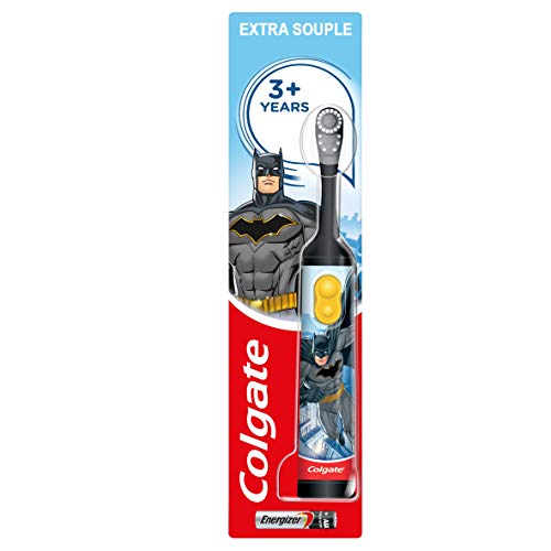 Colgate Oral Care - Cepillo de dientes con pilas para niños, extra suave, 3 unidades