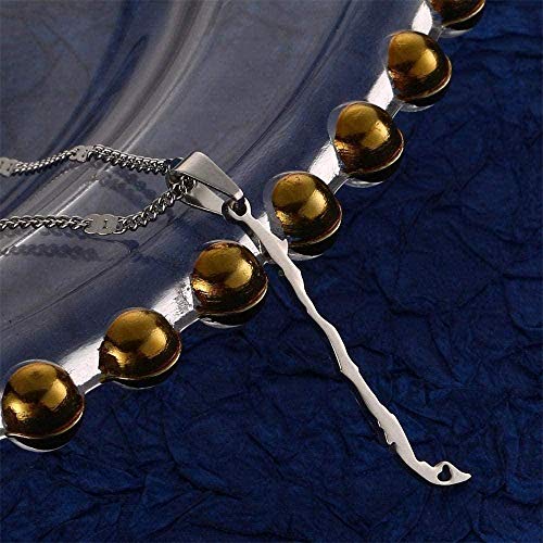 Collar Acero Inoxidable Chile Mapa Collares Colgantes Charm of Chile Jewelry