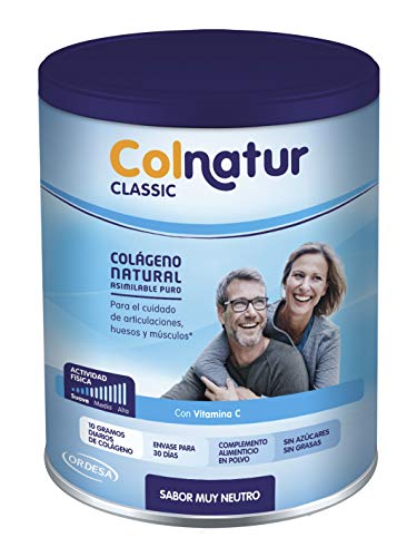 Colnatur Classic – Colágeno Natural para Músculos y Articulaciones, Sabor Neutro, 300 gr