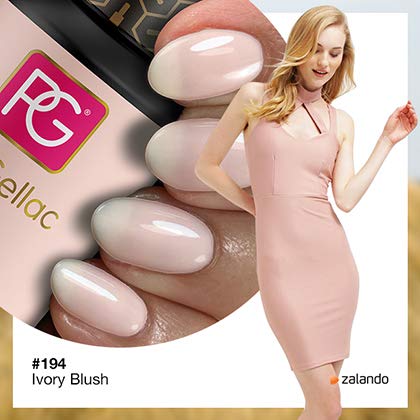 Color de pintauñas permanente Pink Gellac 194 Ivory Blush. Esmalte de gel, calidad profesional y fácil aplicación en casa. Esmaltes de uñas.