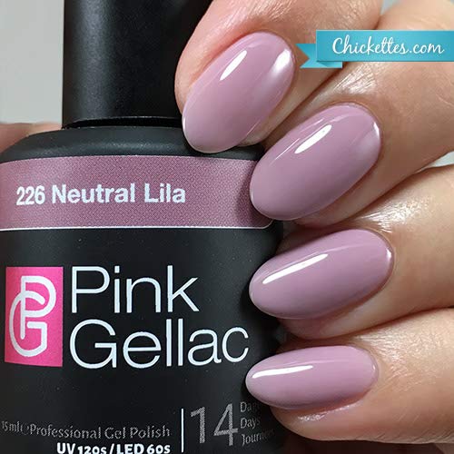 Color de pintauñas permanente Pink Gellac 226 Neutral Lila