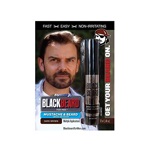 Colorante temporal para barba Blackbeard for Men de 12 ml, color marrón oscuro