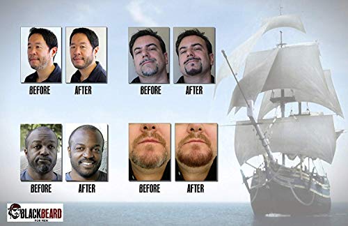 Colorante temporal para barba Blackbeard for Men de 12 ml, color marrón oscuro