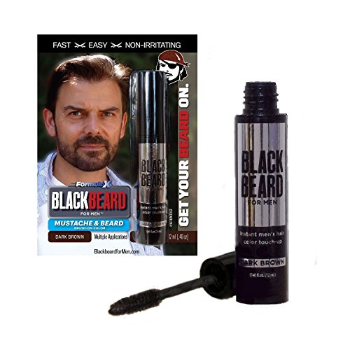 Colorante temporal para barba Blackbeard for Men de 12 ml, color marrón oscuro