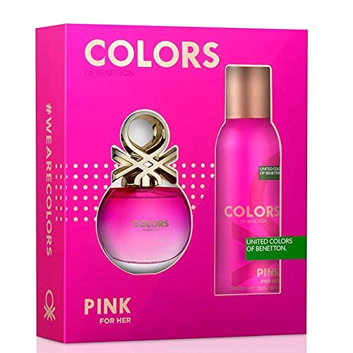 COLORS DE BENETTON PINK EDT 50ML + DESODORANTE 150 SRAY