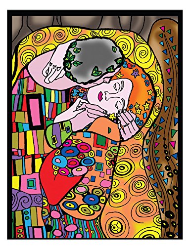 Colorvelvet 47 x 35 cm "Klimt bacio disegno colorare System (Large, multicolore)
