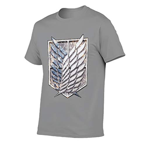 Colossus Wings Comic Anime - Camiseta de algodón para hombre, diseño con texto en inglés Gris oscuro. S