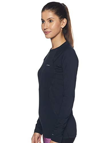 Columbia Midweight Stretch Camiseta, Mujer, Negro (Black), XS