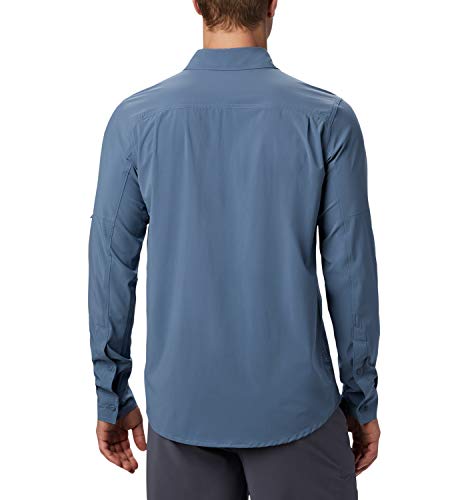 Columbia Triple Canyon T-Shirt De Manga Larga, Hombre, Mountain, Shark, XL