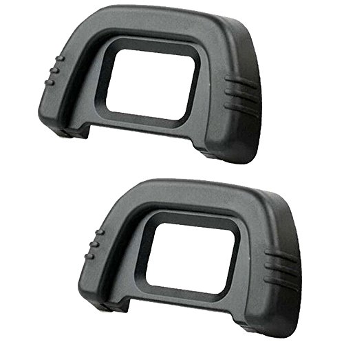 COM-FOUR® Ocular y Ocular de Repuesto para Las cámaras réflex Nikon D600, D610, D7000, D90, D200, D80, D70S, D70 (2 Piezas)