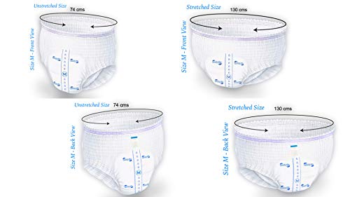 ComfyLife Premium Incontinencia Para Adultos Panales Pull Up Diaper Pants - Talla Media 12 Paquetes De Alta Ansorbencia (Descuento por cantidad disponible para clientes principales)