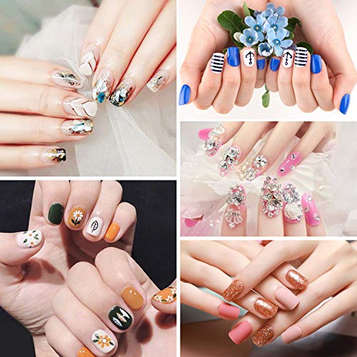 Comius Sharp Pinceles Decoracion Uñas, Kit de 5 Piezas de Plumas de Arte de Uñas, Cepillo de Esmalte Uñas, Nail Art Brushes, Pinceles Gel Uñas, Acrilicas Pinceles para Uñas de Gel Decoracion