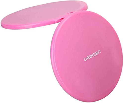 Compacto Espejo de Bolsillo, Espejos de Mano Portátil para Viaje con Aumentos 10X y Imagen Real Espejos Maquillaje Profesional Plegable Redondo para Bolsa Regalos, Mujer (Rosa)