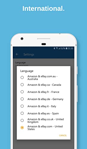 Compara los precios en Amazon, eBay y Walmart - con el escáner de código de barras