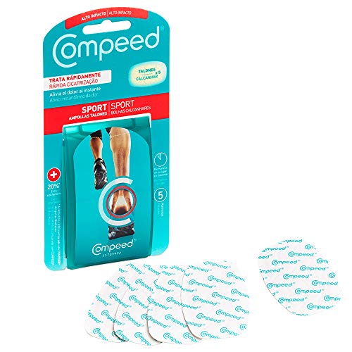 Compeed Extreme, Ampollas Medianas Con 20% Más Almohadillado, 5 Apósitos Hidrocoloides - Pack De 2 (Total 10) 40 g