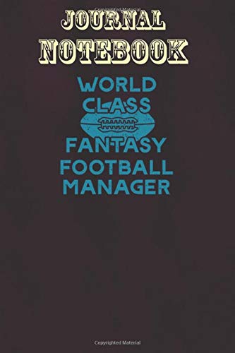 Composition Notebook, Journal Notebook Gift: Online Fantasy Football Team Draft Manager Size 6'' x 9'', 100 Pages for Notes, To Do Lists, Doodles, Journal, Soft Cover, Matte Finish