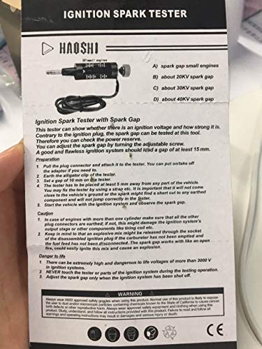 Comprobador de bujías OriGlam para sistema de encendido ajustable, herramienta de diagnóstico de circuito de encendido para coche