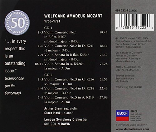 Conc.Violin N.1-2-3-4-5 (C.Davis)