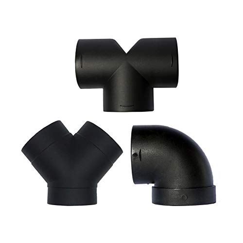 Conector de tubería de conducto 6cm 7.5cm 9 cm de la salida de aire Conductos T Y Pieza de escape codo de tubería Outlet Conector for Webasto Eberspaecher Aire Diesel calefactor de estacionamiento Uni