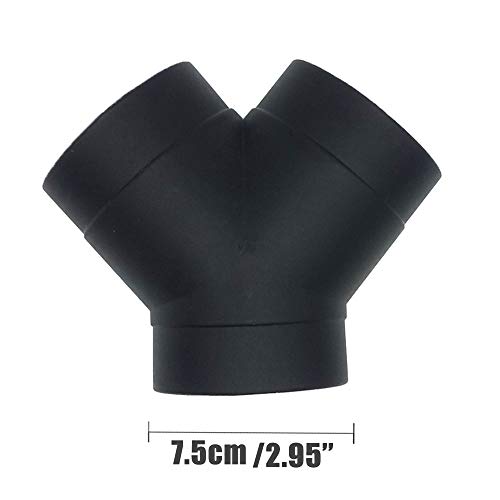 Conector de tubería de conducto 6cm 7.5cm 9 cm de la salida de aire Conductos T Y Pieza de escape codo de tubería Outlet Conector for Webasto Eberspaecher Aire Diesel calefactor de estacionamiento Uni