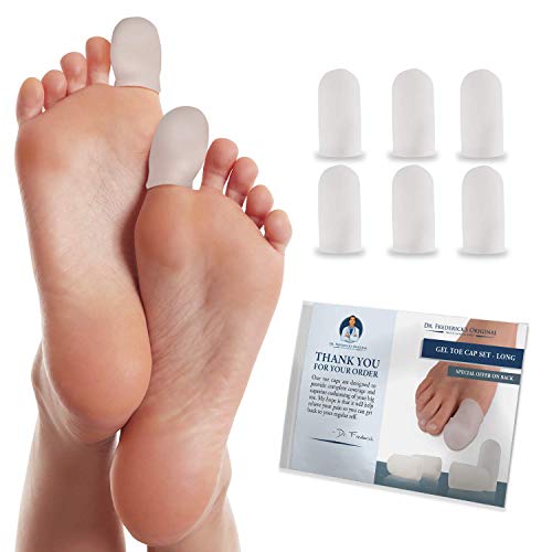 Dr. Frederick's Original Protectores de dedos de gel suave para hombres y  mujeres – 6 piezas – Puntas para aliviar el dolor de pies – Cojines
