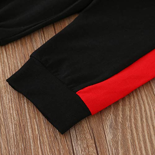 Conjunto de camiseta y pantalones de chándal para bebé con estampado de letras, para invierno