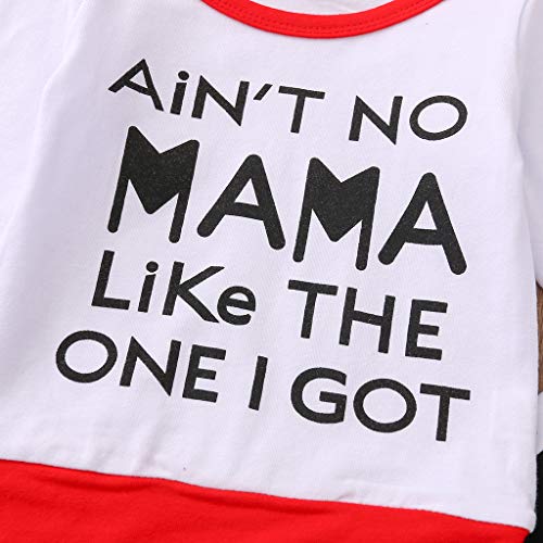 Conjunto de camiseta y pantalones de chándal para bebé con estampado de letras, para invierno