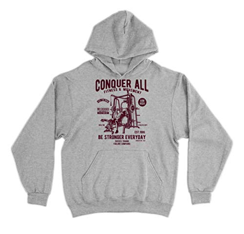 Conquer All Be Stronger Everyday Capucha/Hoodie - Gris - XX-Large