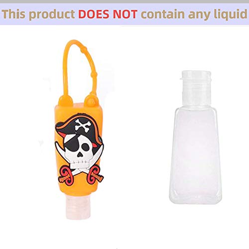 Contenedor Desinfectante Niños,Botellas De Viaje para Desinfectante Manos,Botellas De Viaje Llavero,Contenedor Desinfectante para Manos,Botes Rellenables 6pcs