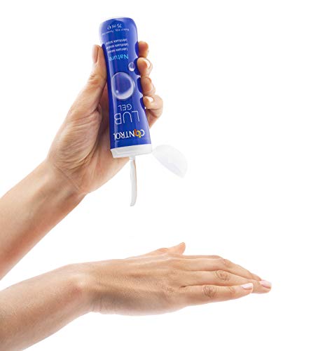 Control Lub Gel Nature - Gel lubricante sin aroma - 75 mililitros - Base acuosa - Compatible con el preservativo - Hipoalergénico - Sin azúcar - No mancha - Color Transparente
