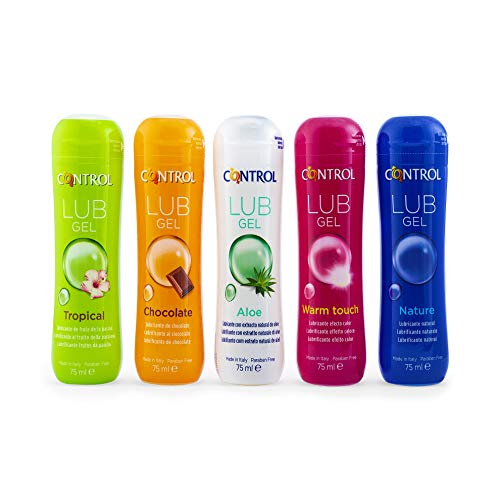 Control Lub Gel Nature - Gel lubricante sin aroma - 75 mililitros - Base acuosa - Compatible con el preservativo - Hipoalergénico - Sin azúcar - No mancha - Color Transparente