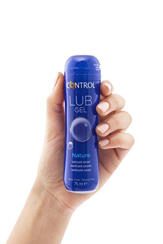 Control Lub Gel Nature - Gel lubricante sin aroma - 75 mililitros - Base acuosa - Compatible con el preservativo - Hipoalergénico - Sin azúcar - No mancha - Color Transparente
