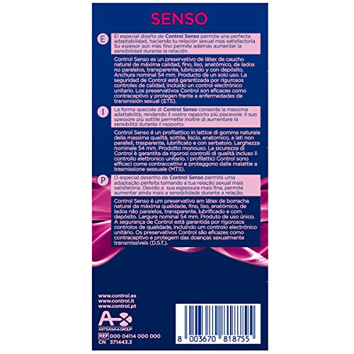 Control Senso Preservativos - Pack de 12 preservativos