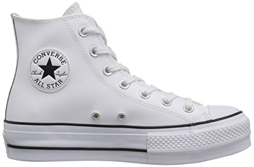Converse Chuck Taylor CTAS Lift Clean Hi, Zapatillas Altas para Mujer, Blanco (White/Black/White 102), 39 EU