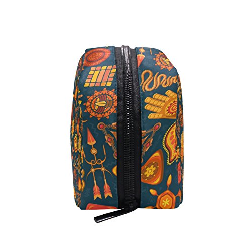 COOSUN - Bolsa de maquillaje étnica tribal para mujer