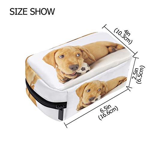 COOSUN - Bolsa de maquillaje para perros para masticar, bolsa de maquillaje, bolsa de viaje para mujer