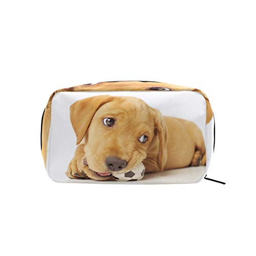 COOSUN - Bolsa de maquillaje para perros para masticar, bolsa de maquillaje, bolsa de viaje para mujer