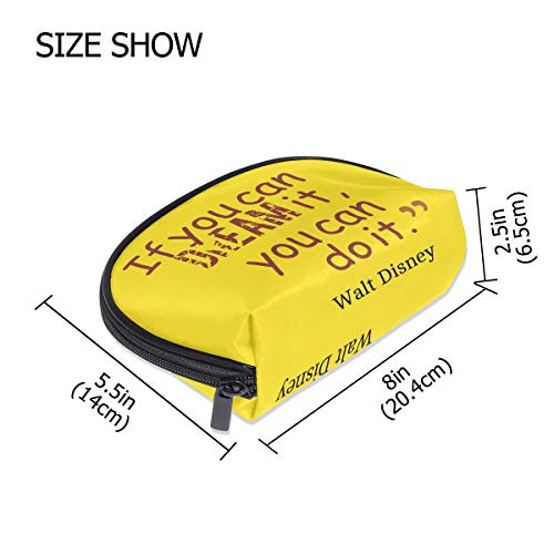 COOSUN If You Can Dream It Do - Bolsa de maquillaje para mujer