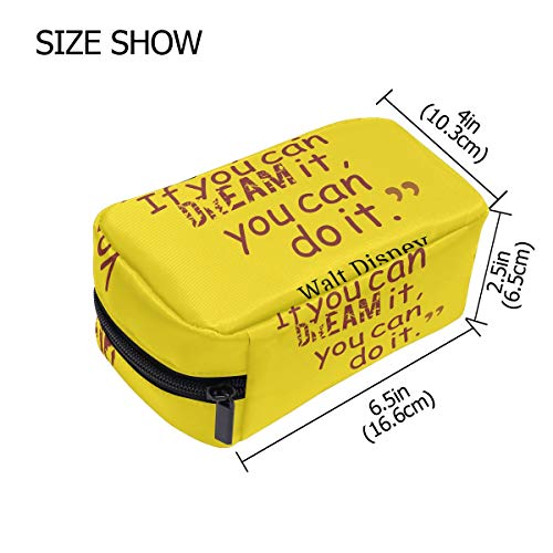 COOSUN If You Can Dream It Do - Bolsa de maquillaje para mujer